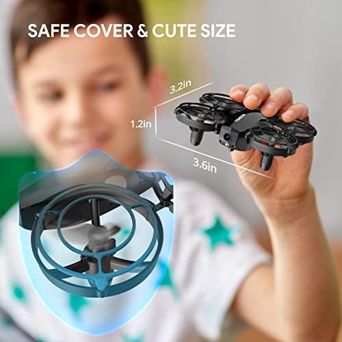 Томзон A24W мини дрон со камера за деца возрасни 1080p, FPV деца дрон со режим на борба, фрлање на режим, мал режим на гравитација на Quadcopter