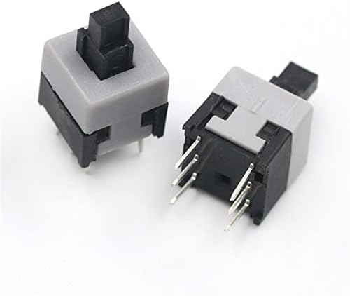 Копче за прекинувач за напојување GOOFFY 10PCS/ЛОТ 5.8x5.8 7x7 8x8 8.5x8.5mm самостојно заклучување/отклучување тактилна моќност микро прекинувачи