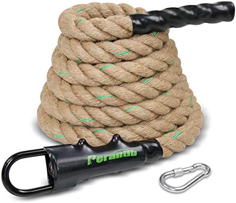 Perantlb на отворено искачување јаже за обука за фитнес и сила, вежбање со теретани за вежбање, со дијаметар од 1,5 '', достапна должина: 8,10,
