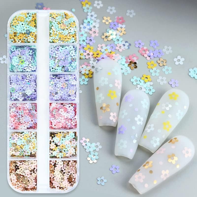 Макарон слива цвет на нокти уметнички шарми декорации за разнобојни 3Д мини цвеќиња од цвеќиња маникир летни додатоци за нокти - додатоци - додатоци за нокти -