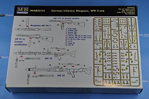 Мастер кутија 35115-1/35 - Германско пешадиско оружје, WW II ера Пластичен модел комплет