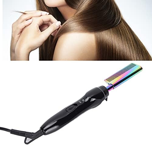 Електричен топол чешел, електричен топол чешел за коса, зацрвстување на косата, зацрвстувањето на чешел за долга кратка црна коса 100‑240V