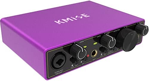 USB аудио интерфејс за компјутер-KMISE 2i2 аудио опрема Компјутерска снимање звучна картичка, висока компатибилност, снимање на квалитет на