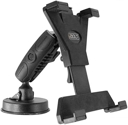 Ibolt Tabdock Bizmount -Holder /Mount со база на чаша за вшмукување - за вашиот шофершајбна, табла или биро - компатибилен со сите таблети 7 -10: iPad, Samsung Galaxy Tab, Google Nexus