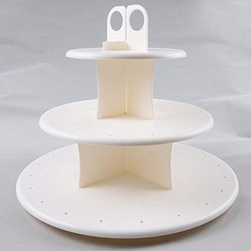 3 -   Слој Диск Свадба Шекерче Дупка Додатоци Кујна Декорација Стојат Торта Послужавник Торта Десерт Дисплеј Партија Алатки Торта Штанд