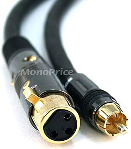 Monoprice xlr femal to RCA машки кабел и XLR машки до машки кабел