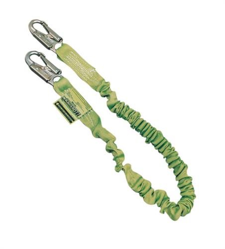 Милер од Honeywell By-216M-Z7/6ftgn 216m/6ftgn 6-метри многу мерка II Shock-Absorbing Web Lanyard со 2 куки за заклучување, зелена