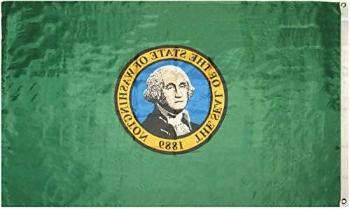 АЕС Американски големо 3x5 држава Вашингтон Премиум Квалитет на знамето 3'x5 'Банер Супер полиестер