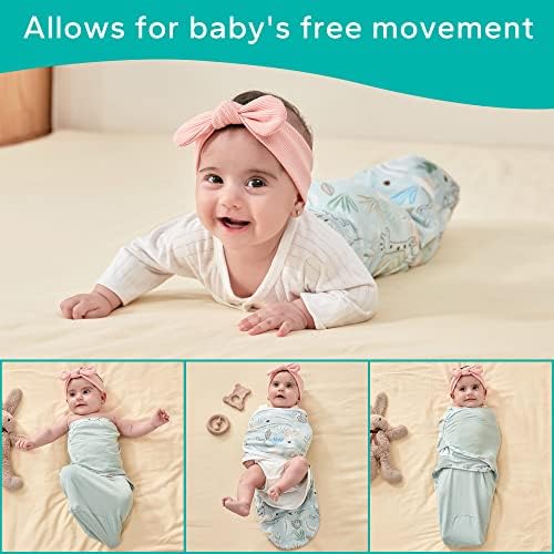 Lilbestie Swaddle Cotlet Cotton Pleat Baby Wrap, 1.0 TOG новороденче што се носат вреќи за спиење на Swaddle Baby Girl Boy Essentials,