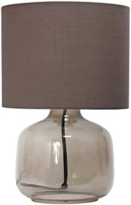 Едноставни дизајни LT2064-CLW стаклена маса за ламба со сенка на ткаенина, чиста со бела сенка