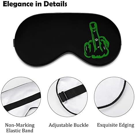 FCK Средна прсти за ролетни маски за спиење ноќно сенка на капакот за прилагодување на окото со смешна графика за жени мажи со