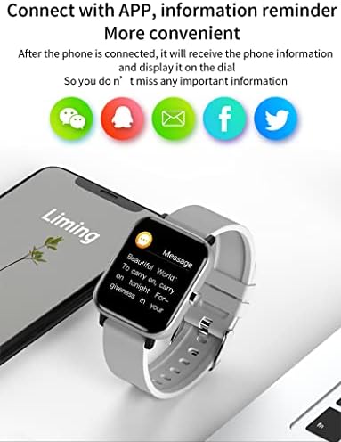 ECENS H10 Паметен Часовник за iOS И Андроид Телефони, Часовници За Мажи Жени IP68 Водоотпорен Паметен Часовник Фитнес Тракер Часовник