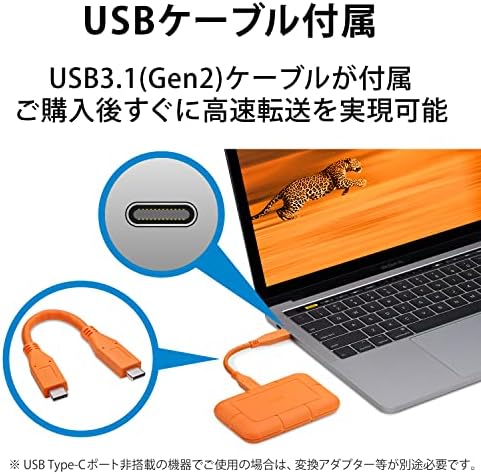 LaCie Солидна SSD 500 GB Солидна Држава Диск-USB - C USB 3.0 Thunderbolt 3, Капка Шок Прашина Отпорни На Вода, За Mac И КОМПЈУТЕР Компјутер
