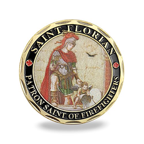Свети Флоријан Покровител На Пожарникар Предизвик Монета Подарок За Пожарникар