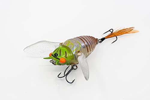 ChaseBaits RC43-02 Ripple Cicada 1-3/4 Зелен бисер сина.