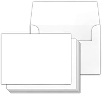 Бело Празно 5 х 7 Картичка Дебела Хартија-Празни Разгледници И Индекс Флеш Белешка Картон – Совршен За Поздрав, Благодарам, Покани