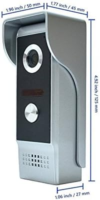 7 Лцд Видео Врата Телефон Домофон Системи Преку Лозинка Отворена Врата 600 фунти Електронмагнетни Заклучување Контрола на Пристап
