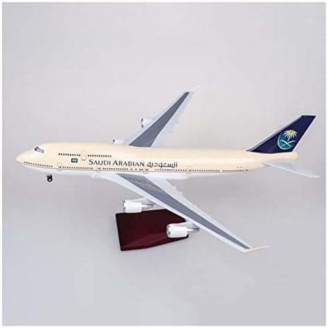 Applice Авиони Модели 1/150 Одговара за 747 B747-400 Авиони Саудиска Modelбија Ерлајнс Модел W Лесни Тркала Опрема За Слетување Графички Дисплеј