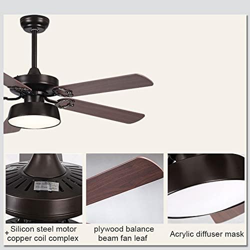 ACLBLK Едноставноста на рамнотежата на зракот на вентилаторот на вентилаторот на вентилаторот, модерната акрилна таванот вентилатор