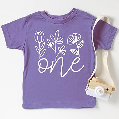 Една цветна кошула од 1 роденден за бебе девојки Прв роденденска облека