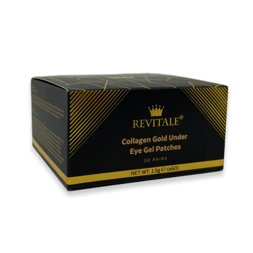 Gold Revitale Gold под маска за гел од колаген, храни, фирми и хидрати, подуени очи и темни кругови, хијалуронска киселина
