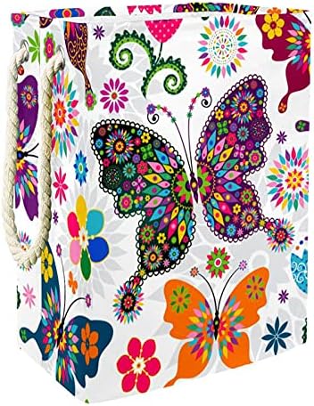 Шарена Пепета за цвет од пеперутка, алишта за перење, склопувачки правоаголен организатор, спречува за унисекс возрасни, тинејџери, момчиња,