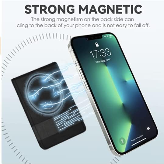 Евтин недела во недела на паричникот Magsafe, прилагодлив држач за магнетна картичка компатибилен со iPhone 14/14 Plus/14 Pro/14 Pro Max и 13/12 серија