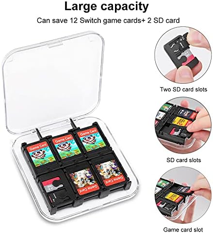 Кутија за чување картички за акварел сирена игра со тврда заштитна кутија за организатор за Nintendo Switch