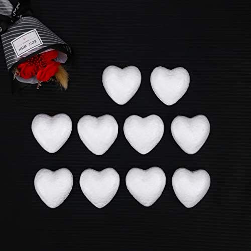 Toyandona свадба декор занаетчиски пена срца 10 парчиња lубов во форма на срце во форма на полистирен пена мазни топки за уметности