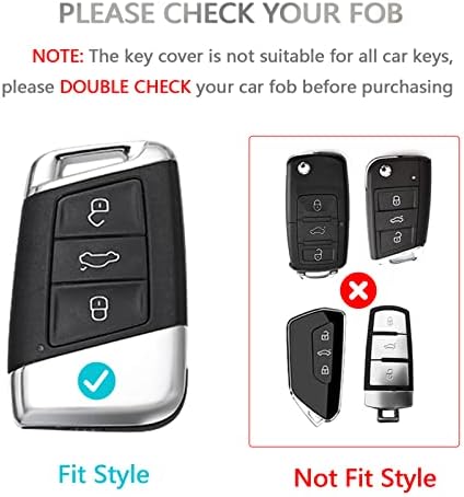 Offcurve for Volkswagen Key Fob Cover Soft TPU Key Fob Case Full заштитник за 3 копчиња клуч fob jetta Beetle Tiguan Passat Golf