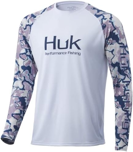 Двојно заглавие на Huk Mean Double Header | Сонцето за заштита на риболов кошула