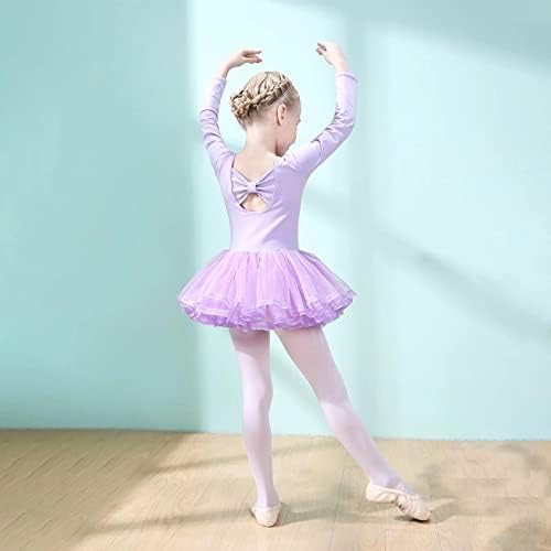 VBGYA BALET LEOTARDS FOR GIRLS TUTU фустани Дете за деца со кратки ракави за балет Балерина Балерина Облека