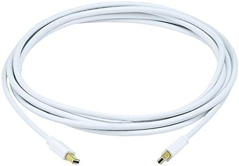 Кабел Monoprice Mini DisplayPort - 10 стапки - Бело | Позлатено злато, 32awg, чисти бакарни проводници