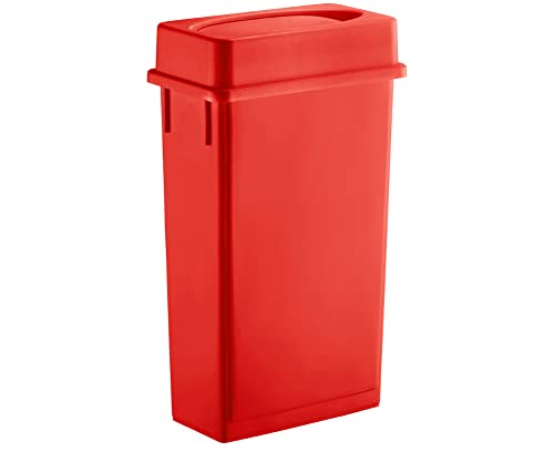 23 галон тенок правоаголен отпадоци конзерва со капакот за пукање, отпадоци за рециклирање, комерцијална тешка конзерва за ѓубре, отпадоци