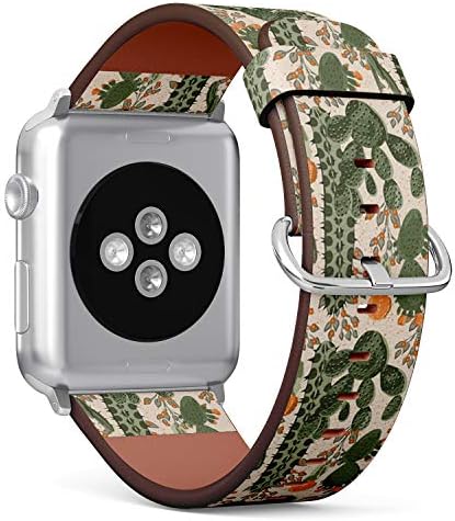 Компатибилен со малиот Apple Watch 38mm, 40mm, 41mm кожа нараквици за ленти со ленти за зглобот на зглобот со адаптери со адаптери