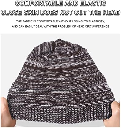 Diafilm плетени капи, капи, зимски слабиот капа преголем унисекс трендовски топла топла мешавина во боја бучен мек кабел за
