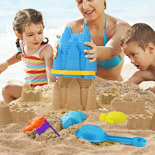 Играчка Живот Плажа Играчки За Деца 3-10, Песок Играчки За Мали Деца Деца Песок Замокот Играчки со Плажа кофа. Песок Лопати,