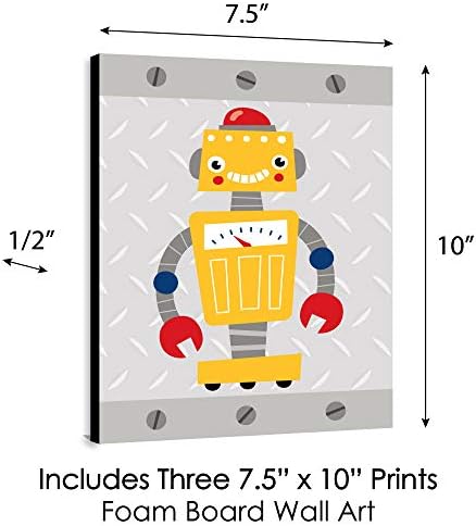 Голема точка на среќа рашири роботи - расадник wallидна уметност и декор за детска соба - 7,5 x 10 инчи - сет од 3 отпечатоци