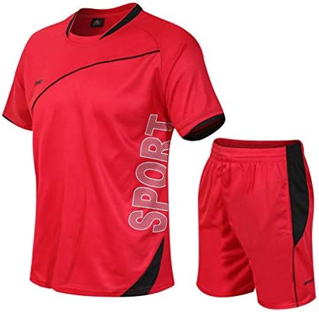 Летни облеки за мажи Xiloccer, случајно брзо сушење еластични кратки ракави кратки панталони, спортски спортски костум за спортска облека за