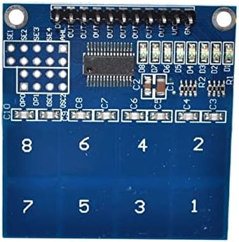 TTP226 8-Насочен Капацитивен Прекинувач За Допир Го Вклучува 8-Насочниот Дигитален Модул За Сензор За Допир, Пакет од 2