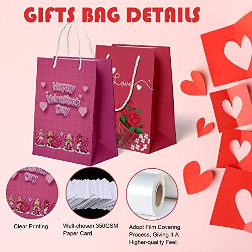 4 Парчиња Денот На Вљубените Подароци Торба, Те Сакам Подароци Торби Со Картички За Неа, Денот На Вљубените Годишнината Свадба Подароци