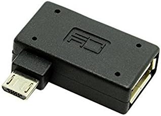 100 парчиња/торба Микро USB2. 0 OTG Домаќин 90 Степен Лево Angledapter СО USB Моќ ЗА Galaxy S3 S4 S5 Забелешка 2 Забелешка3 Мобилен