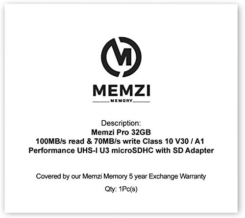MEMZI PRO 32gb Микро SDHC Мемориска Картичка За Crosstour CR900, CR750, CR700, CR600 Цртичка Камери - Висока Брзина Класа 10 UHS-I