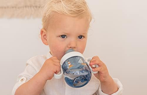 Мепал Мио-Чаша За Пиење Против Капе-Длабока Тиркизна-чаша отпорна на Истекување од 6 Месеци-Чаша За Пиење Бебиња-Отпорна На Истекување - Безбедна Машина За Миење Сад