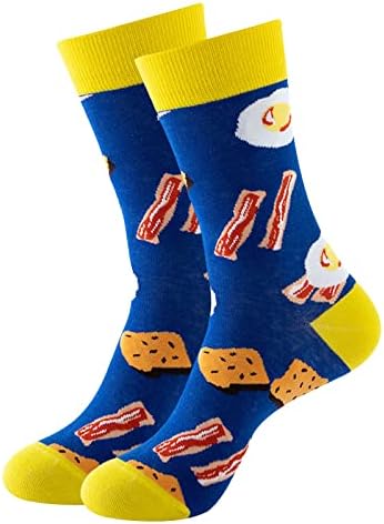 Графички чорапи мажи новини смешни образец чорапи мода хип -хоп плетени чорапи меко топло пријатно средно чорапи со телето зимски подарок жолта