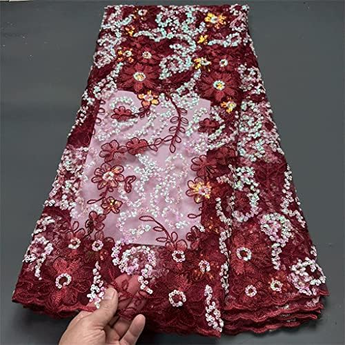 БХВХВ 5јард Тул Чипка Ткаенина Со Светки Везови Матурски Фустани Материјали За Шиење
