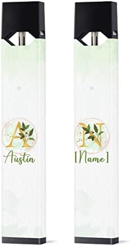 Персонализирани компатибилни со ulул обичај почетни зелени лисја сјајни подароци за жени за жени возрасни на роденден Прилагодено