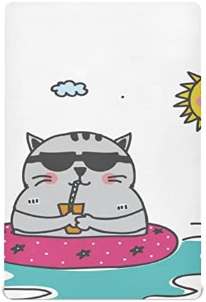 Umiriko лето симпатична мачка пакет n игра бебиња игра за играње листови, мини креветче за момчиња девојчиња играч на играчи на материјал