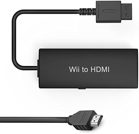 Wii HDMI Конвертер HDMI Конвертер/адаптер за Wii U HDMI кабел за Wii Претворете ги домашните 720p/480p YPBPR сигнали од Wii во