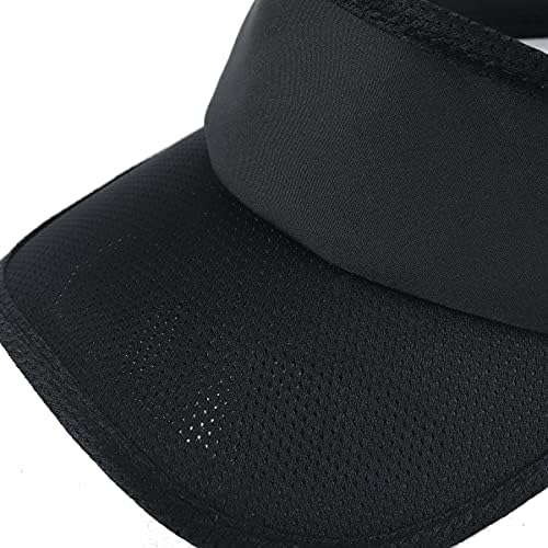 Capенски Sun Sport Sport Visor Cap за трчање, голф, тенис - прилагодлив и пакуван